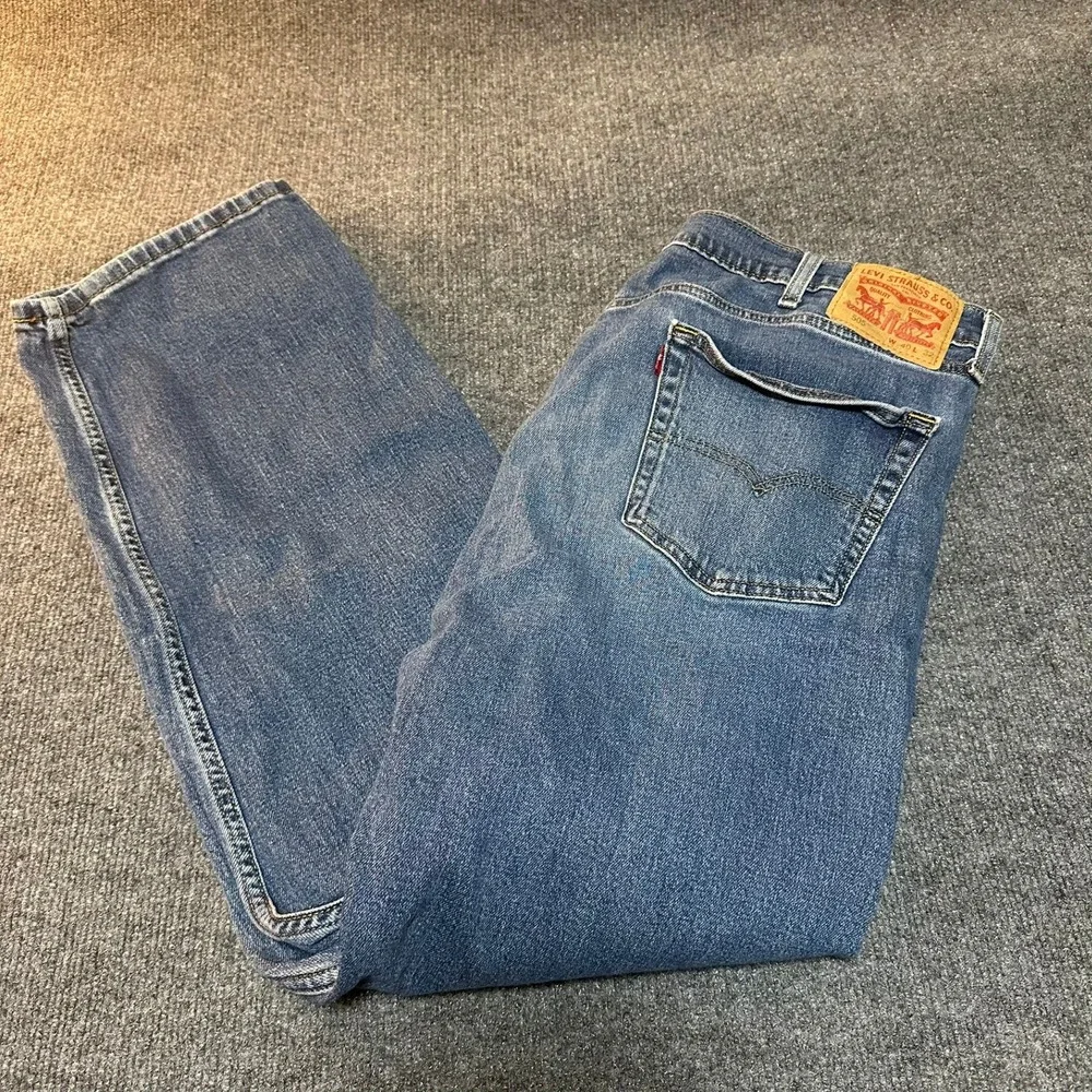 Levis 505‎ Regular Fit Straight Leg Mens Blue Denim Jeans W40 L32 Medium Wash